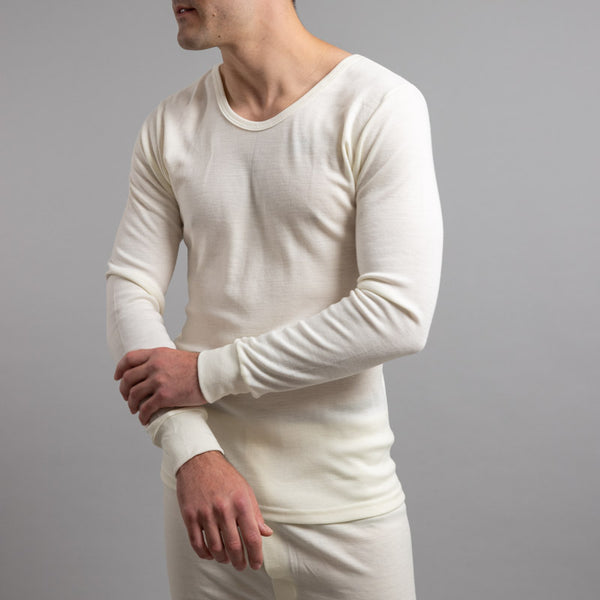 Men’s Long Sleeve Top – 100% Merino Wool