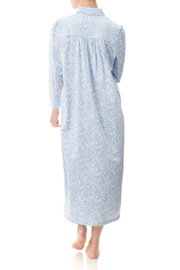 Long Nightie With Yoke And Collar