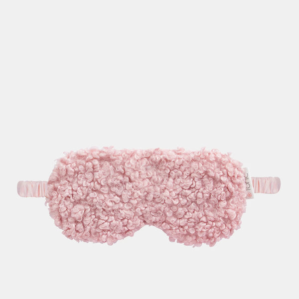 Boucle Eye Mask Rose Quartz