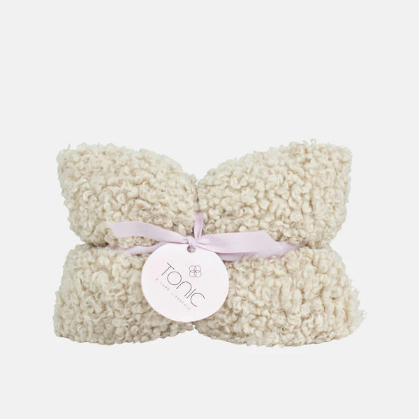 Boucle Heat Pillow Pebble