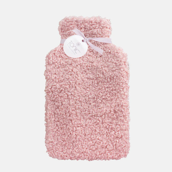 Boucle Hot Water Bottle Rose Quartz