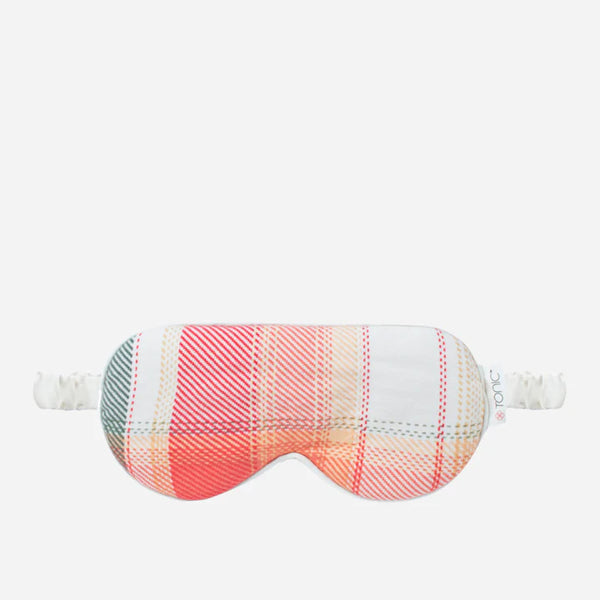 Flannel Check Eye Mask