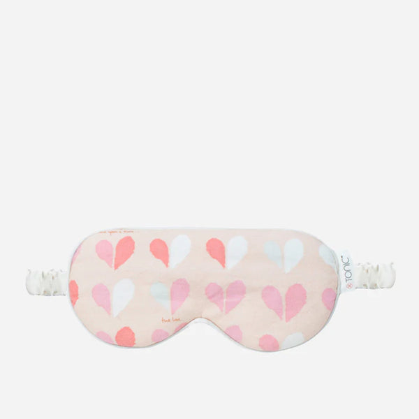 Flannel Heart Eye Mask