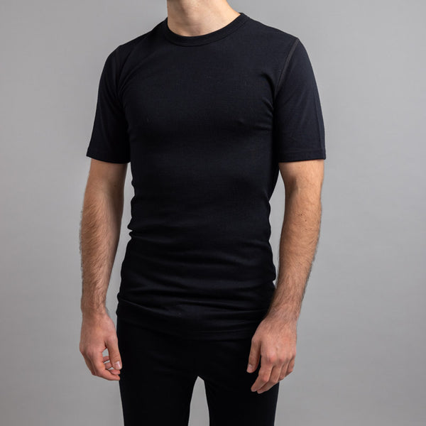 Unisex Merino Short Sleeve T Shirt – Black